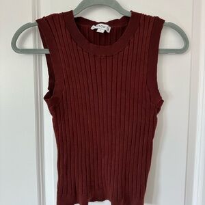 And now this  Women's Ribbed Sleeveless Top